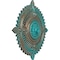 Ekena Millwork Haylynn Ceiling Medallion (Canopies up to 1 1/4"), 29 1/8"OD x 1 1/4"ID x 4"P, Copper Green Patina CM29HYCGS - alternate 5